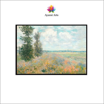 Impressionistic Summer Meadow Canvas Digital Painting