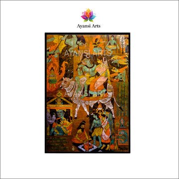 Swastik Shiva life Cycle Painting by Ayansi Arts
