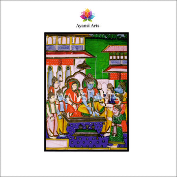 Ram Darbar Canvas Digital Painting Art by Ayansi Arts