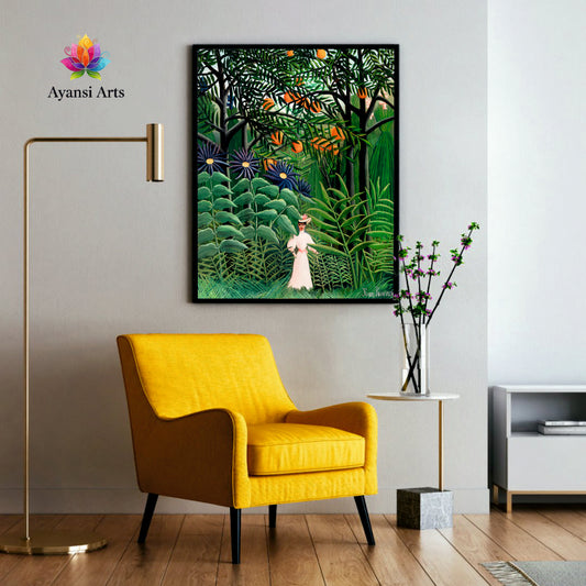 Jungle Serenity: A Rousseau-Inspired Oasis - Ayansi Arts