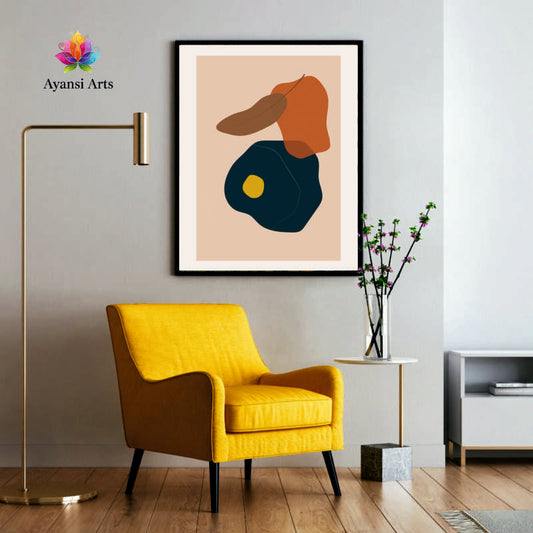 Terra Nova - Bold Organic Abstract Canvas Digital Painting by Ayansi Arts