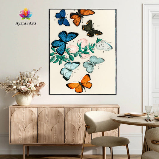 Vintage Entomology: Butterfly Collection - Classic Insect Art by Ayansi Art
