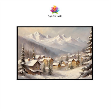 Alpine Village: A Snowy Mountain Escape