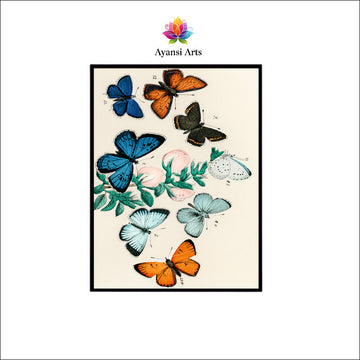 Vintage Entomology: Butterfly Collection - Classic Insect Art by Ayansi Art