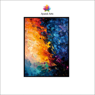 Celestial Symphony - High-Quality Abstract Canvas Digital Painting by Ayansi Arts