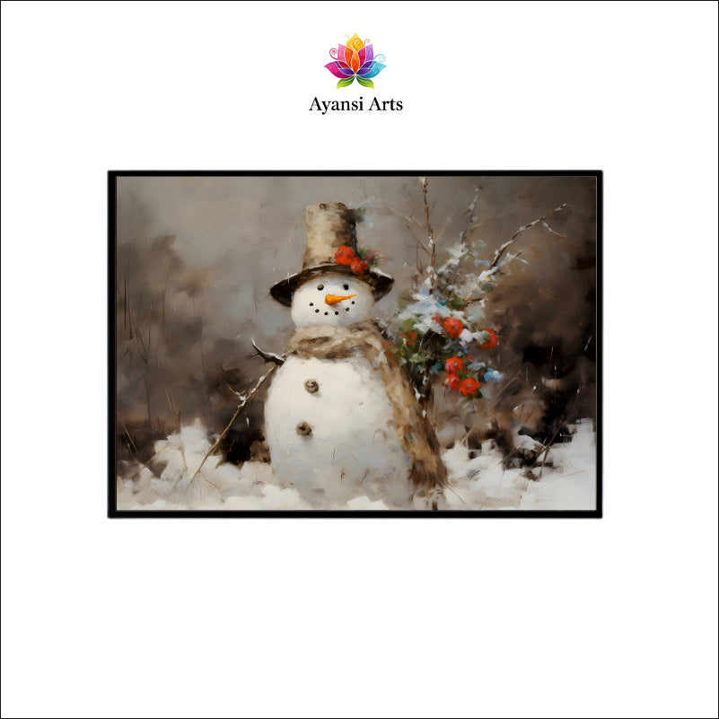 Whimsical Snowman: A Glimpse of Winter's Charm