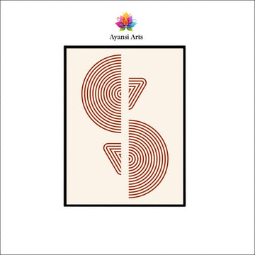 Concentric Echoes Canvas Digital Painting by Ayansi Arts