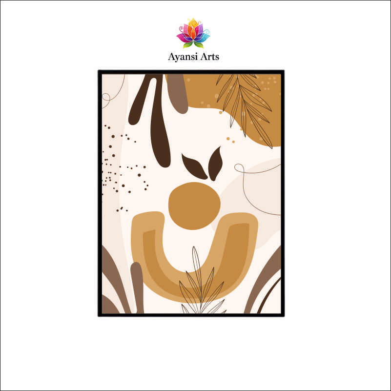Earth & Soul - Abstract Bohemian Canvas Digital Painting by Ayansi Arts