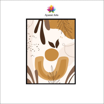 Earth & Soul - Abstract Bohemian Canvas Digital Painting by Ayansi Arts