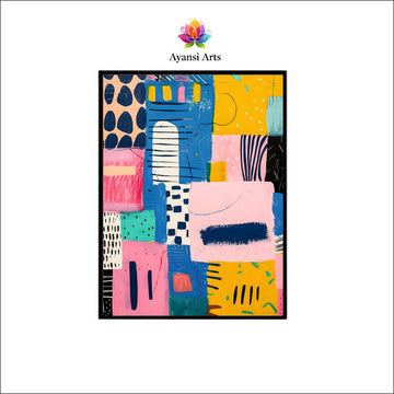 Urban Vibes – Contemporary Abstract Canvas by Ayansi Arts