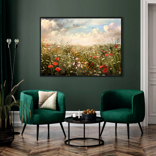 Wildflower Meadow Canvas Digital Painting