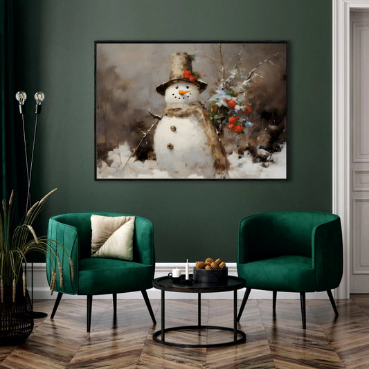 Whimsical Snowman: A Glimpse of Winter's Charm