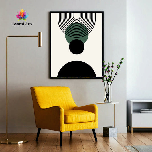 Boho Arches and Midnight Forest Canvas Painting by Ayansi Arts