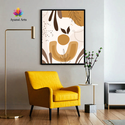 Earth & Soul - Abstract Bohemian Canvas Digital Painting by Ayansi Arts