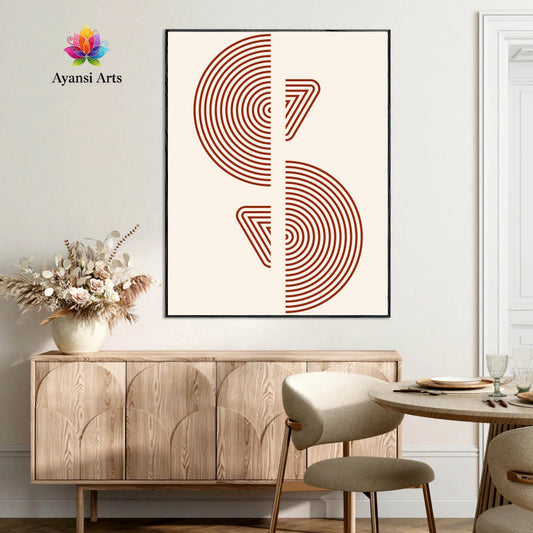 Concentric Echoes Canvas Digital Painting by Ayansi Arts