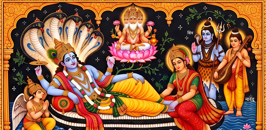Dashavatar Painting of Lord Vishnu – Traditional Hindu Mythological Wall Art | AYANSI Arts