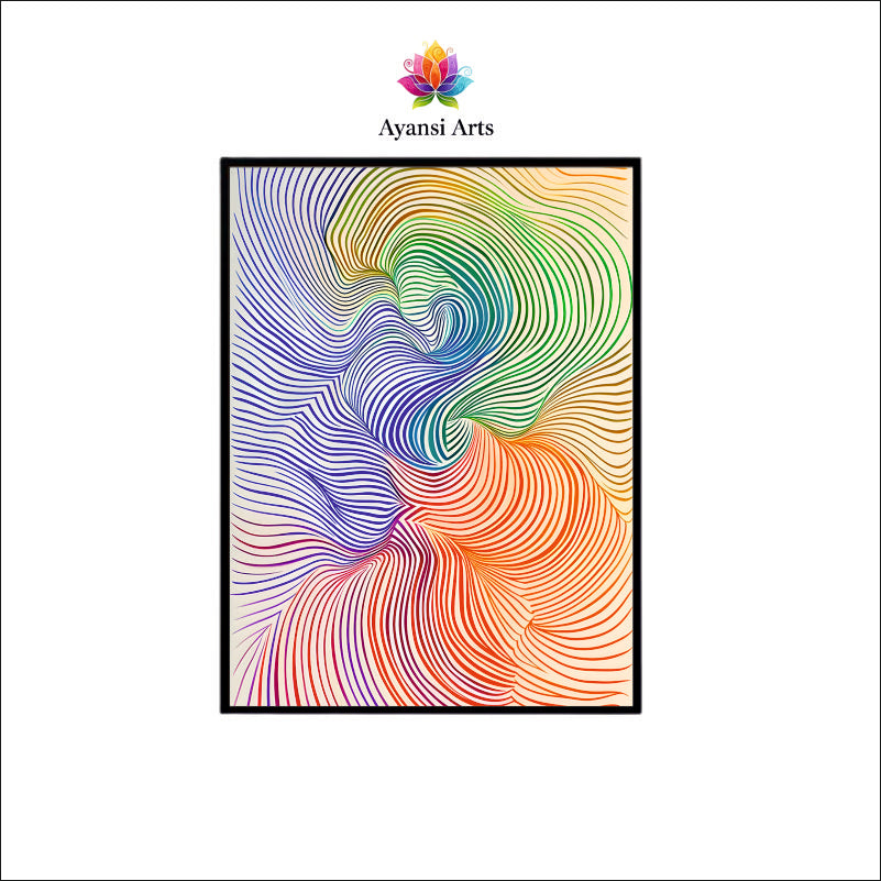 Waves of Harmony – Premium Abstract Canvas by Ayansi Arts