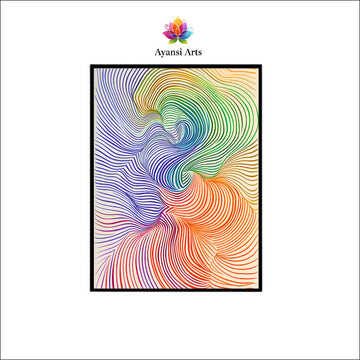 Waves of Harmony – Premium Abstract Canvas by Ayansi Arts